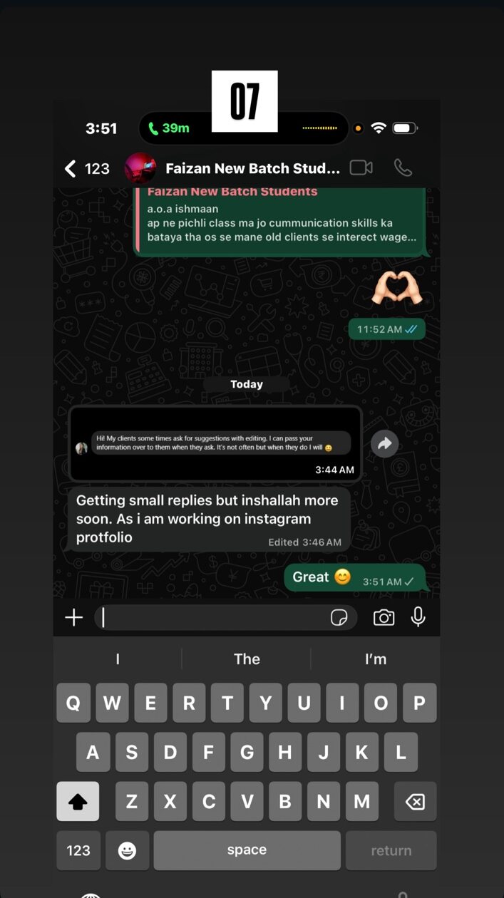 New replies generated through Instagram outreach